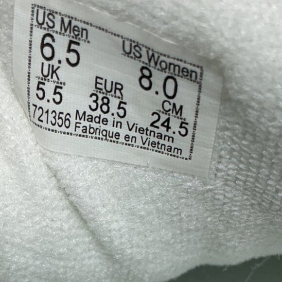 Vans Mens/Womens Suede Skate Shoes Gray & White Size 6.5 Mens/8.0 Womens - Picture 5 of 7